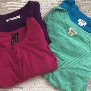 Cardigans | Short Sleeve | LOT OF FOUR!!